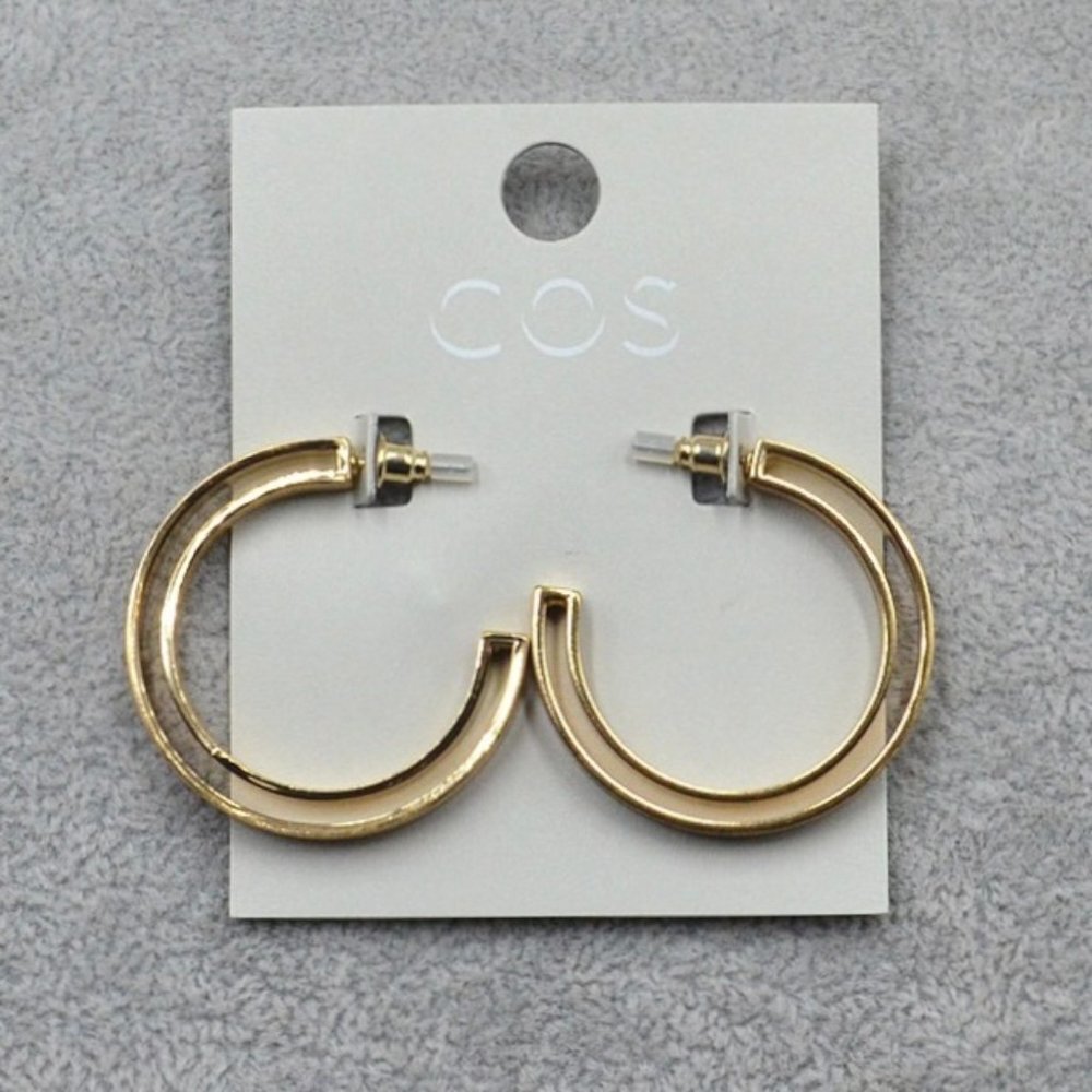 COS Cut Out Hoop Earrings
